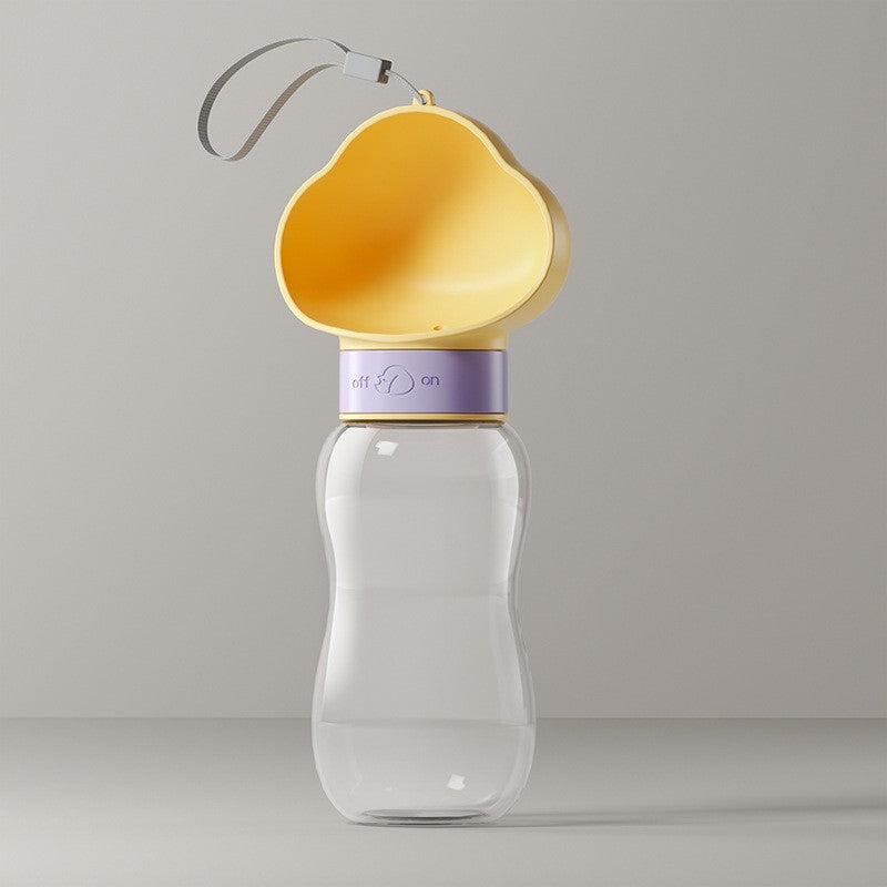 Portable Pet Water Bottle with Food Container
