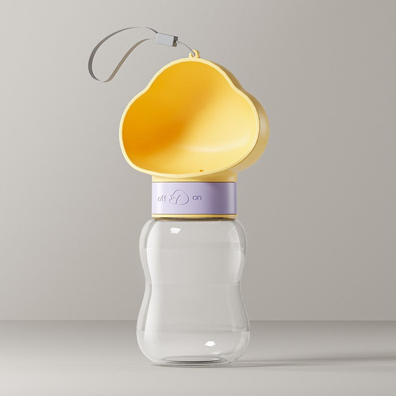 Portable Pet Water Bottle with Food Container