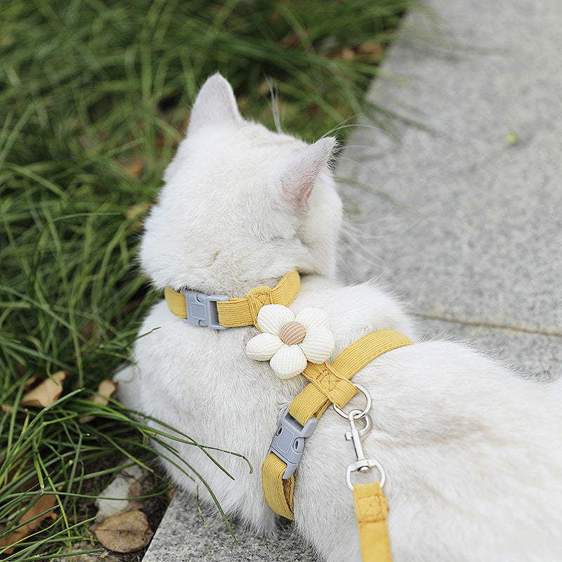 Adjustable Pet Traction Rope with Cartoon Design